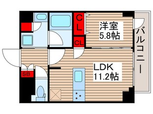 DIPS北千住(501)の物件間取画像